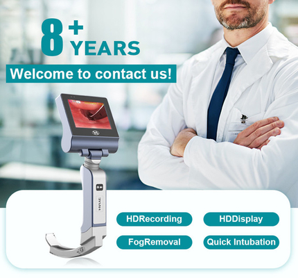 3 inch alles-in-één anti-mist herbruikbare videolaryngoscoop voor luchtwegintubatie