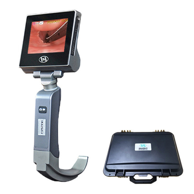 Geen dode hoek waterdichte optische laryngoscoop luchtwegintubatie 3400mA 3,0 inch LCD-scherm